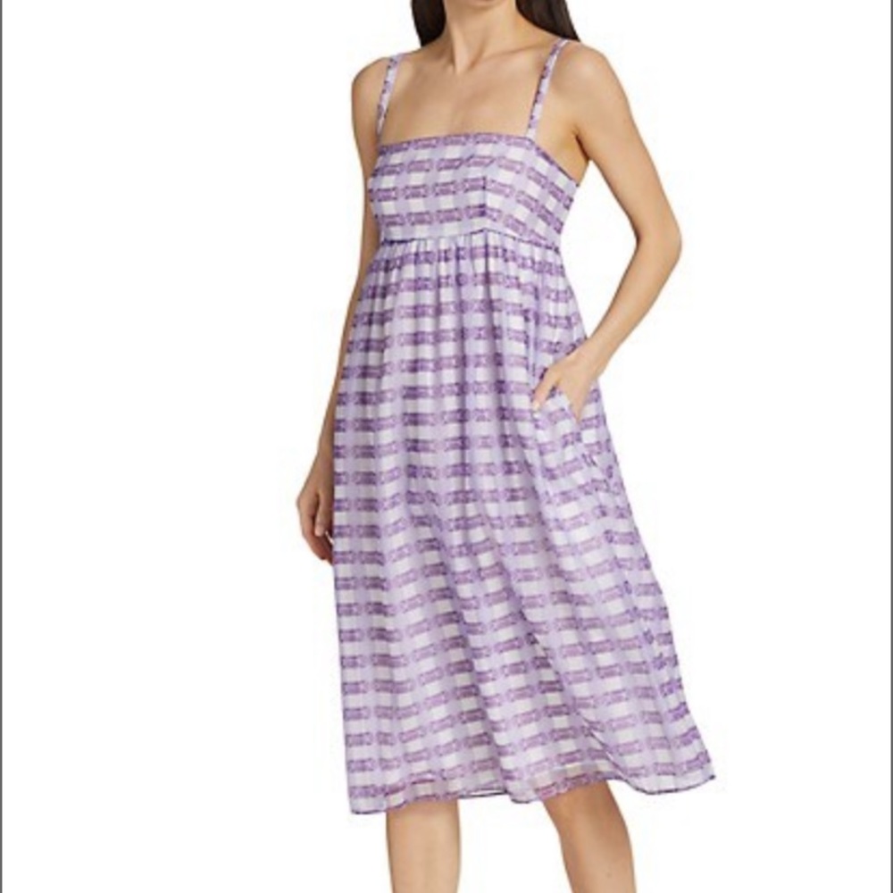Baum und Pferdgarten Aspen Plaid Fit & Flare MIDI-Dress. size 36 (6)